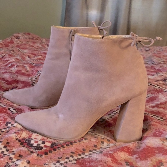 Stuart Weitzman Grandiose Suede Ankle Bootie - Picture 5 of 14